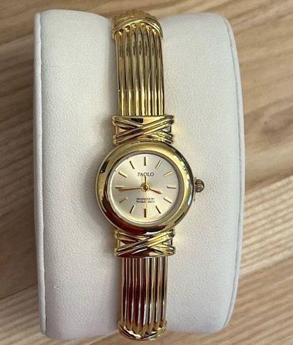 Gucci Paolo  Ladies Watch Yellow Gold Tone Bracelet and Dial Quartz NWOT