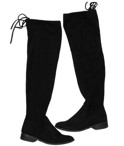 American Eagle  Over-The-Knee Black Suede Tall Boots Size 6