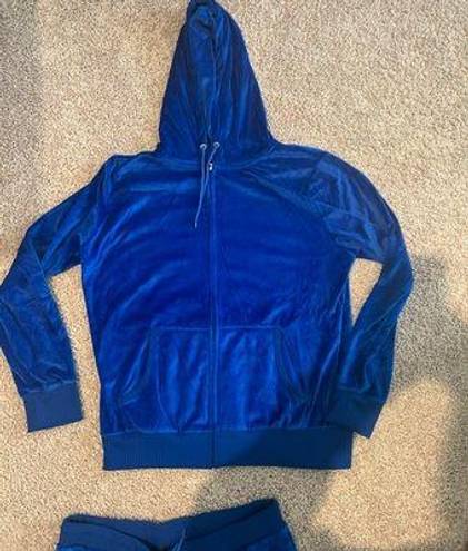 Velvet Blue Tracksuit Size L