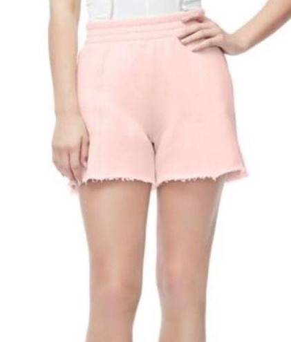 Good American  the high waist sweat short blush pink size small