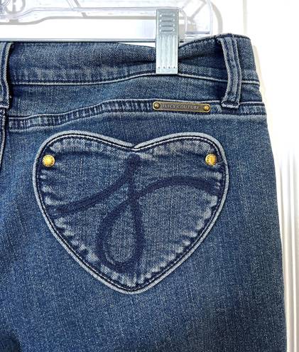 Juicy Couture The Kate By  Jeans Size 29 Heart Pockets Booty Low Rise Straight