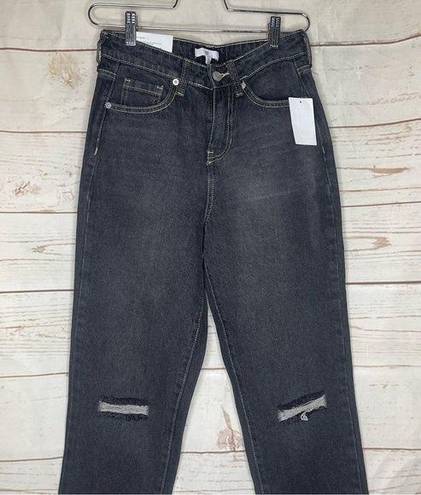 BP  • Mom Jeans • Gray • Size 25 • NWT • Vintage Black