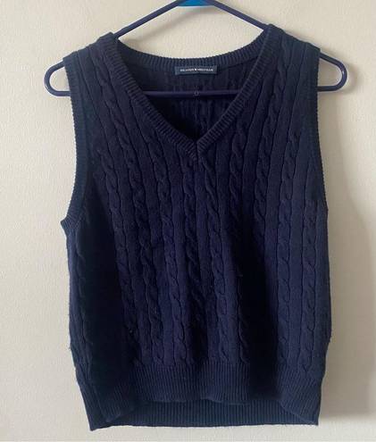 Brandy Melville  Navy Marlena Sweater Vest