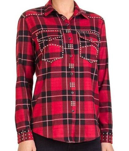 The Kooples  Studded Plaid Shirt