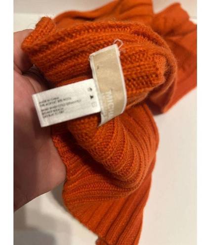 Michael Kors Michael by  Orange Cable Knit Scarf