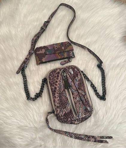 Aimee Kestenberg  SET (Crossbody with RFID + NEW Travel wallet) in Mystic Snake