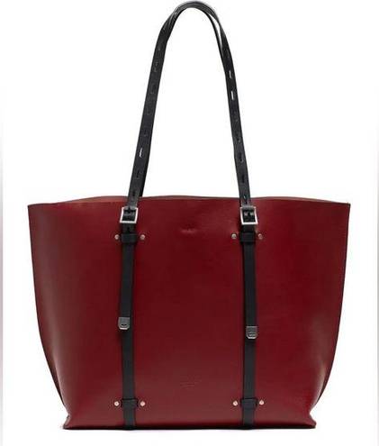 Rag and Bone  Accessories
Russet Field Tote Messenger Bag Merlot studded buckles