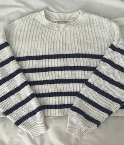 Hollister Cropped Striped Sweater