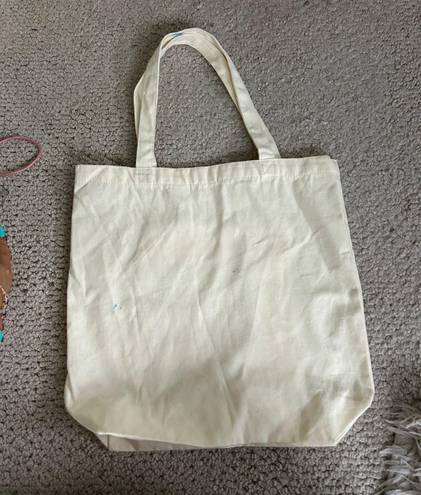 Handmade Midnights TS Taylor Swift Screenprinted Beige Tote Bag