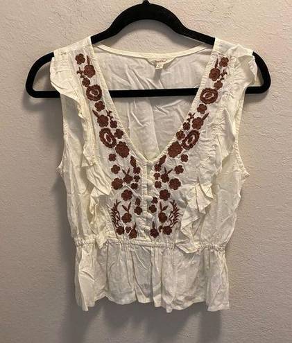 Sim & Sam  boho sleeveless blouse