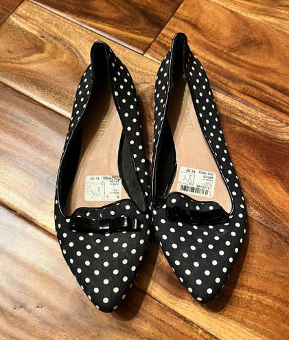 Restricted Shoes Women’s black polka dot restricted brand flats. Size 8.5