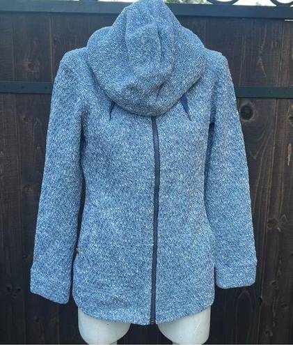 Roxy  blue pattened hooded full zip jacket