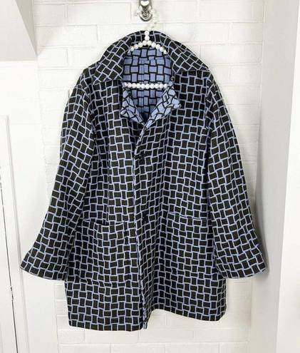 W By Worth Worth Reversible 100% Wool Plaid Coat Size S