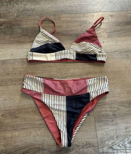 Rip Curl  Open Road Reversible Tri Bikini Top and Bottom Size M