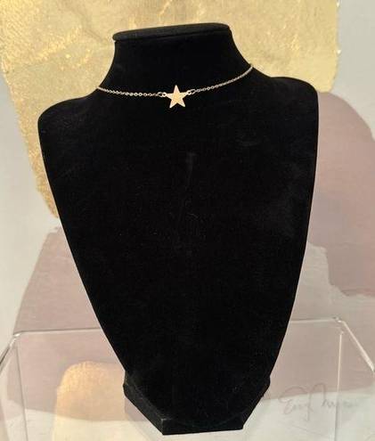 Vintage Gold Tone Layering Star Y2K Choker Pendant Delicate Dainty Necklace