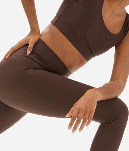 Everlane  The Perform Sports Bra and High Rise Legging Matching Set Brown Size XS