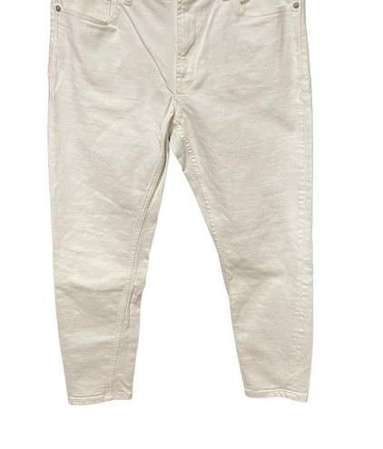 Everlane  Mid-Rise Ankle Jeans Ivory Cream Size 29