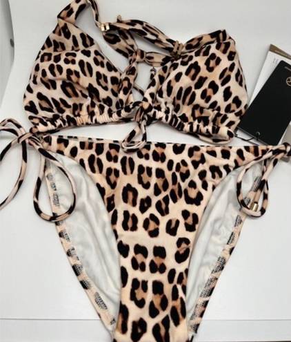 Vix Paula Hermanny  two piece set leopard print