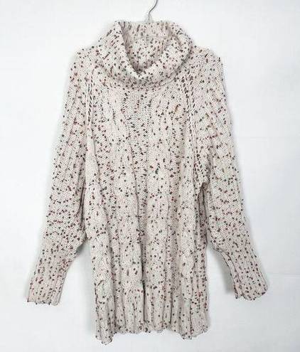 The Moon  & Madison Textured Speckled Turtleneck Chunky Sweater Size Small