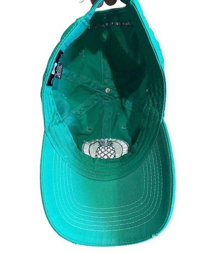 Simply Southern  Eat Sleep Beach Repeat Pineapple Baseball Cap Green Blue One Sz