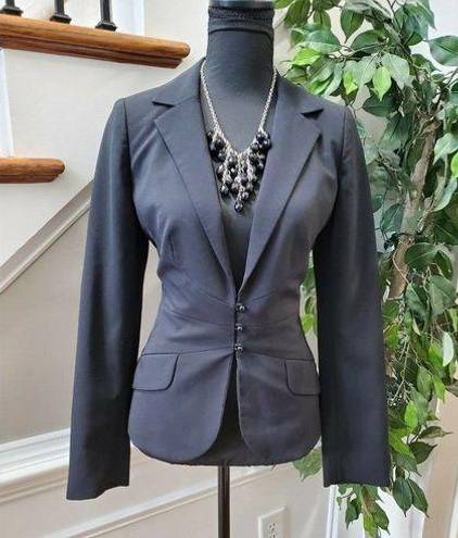 Laundry by Shelli Segal Laundry Women's Black Polyester Long Sleeve 3 Buttons Single Breasted Blazer 6