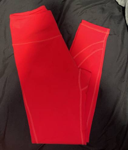 Alphalete Red  WORKOUT LEGGINGS