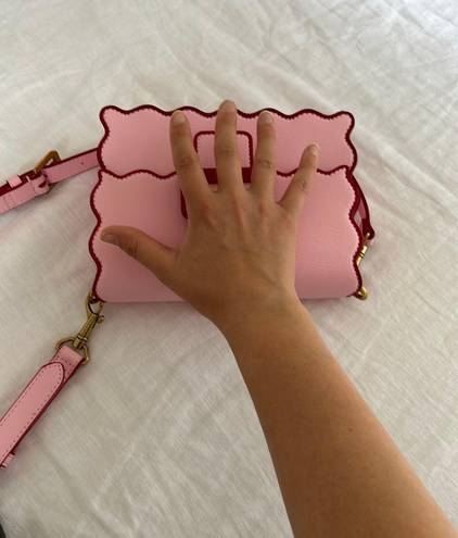 Charles and Keith Pink Wavy Purse