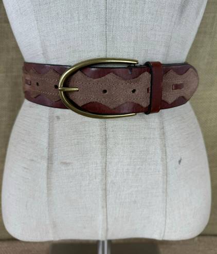 Olga Santini Women’s Designer  Western Style Leather Belt Small 26-30 Inch