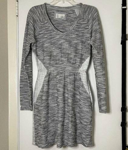 Anthropologie  saturday sunday gray long sleeve sweater dress with pockets size S