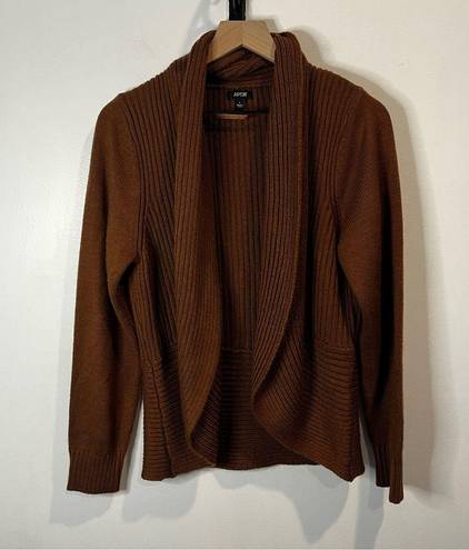 Apt. 9 Women’s |  Brown Ribbed Cardigan | Large