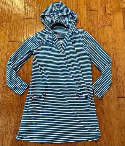 Catalina Coolibar UPF 50 striped  tunic coverup medium