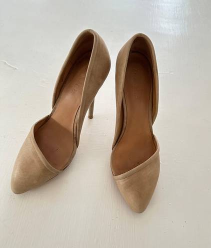 L.A.M.B. Beige Stiletto D'Orsay Heels color tang. size 7.5M