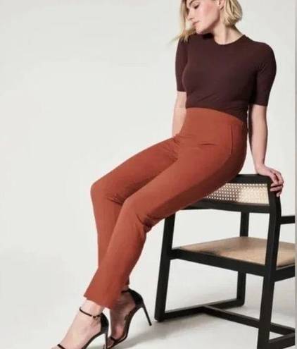 Spanx NWT  On-the-Go Ankle Slim Straight Pant IN Bronze Glow