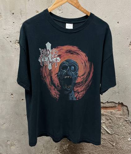 The Vintage Shop Vintage Blood Feast Face Fate Ghoul Zombie Graphic Double Sided Band Tee XL Goth