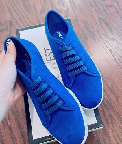 Nine West   Blue slip-on Sneakers/NWB