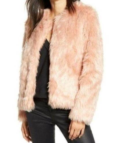 Chelsea28  Faux Fur Jacket in Pink Size Medium NWT