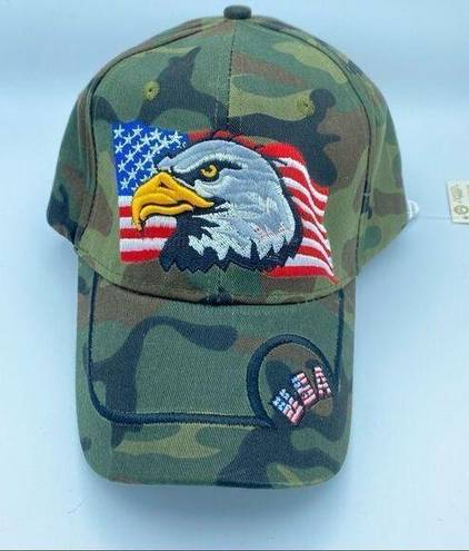 Amrita Singh American Eagle Camo Patriotic Baseball Cap By 