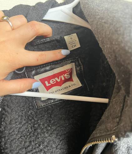 Levi’s Black Faux Leather Jacket