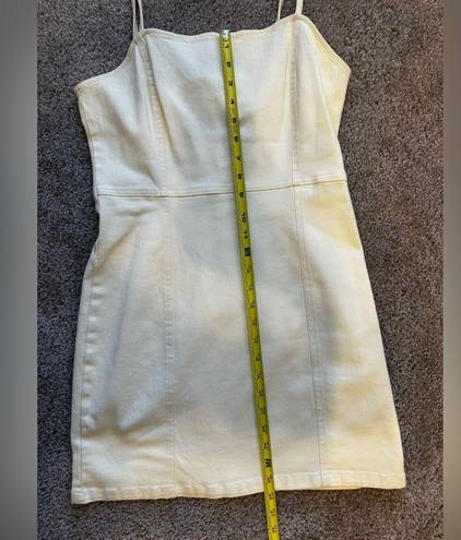 Divided H&M  Yellow Denim Mini Dress Size 10