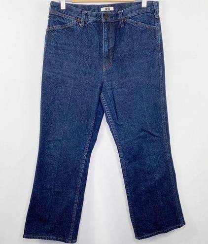 Uniqlo  Dark Wash Blue Denim 100% Cotton Bootcut Jeans Women's Size 30