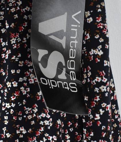 NWT Y2K black & white ditsy floral midi skirt by Vintage Studio Junior's large