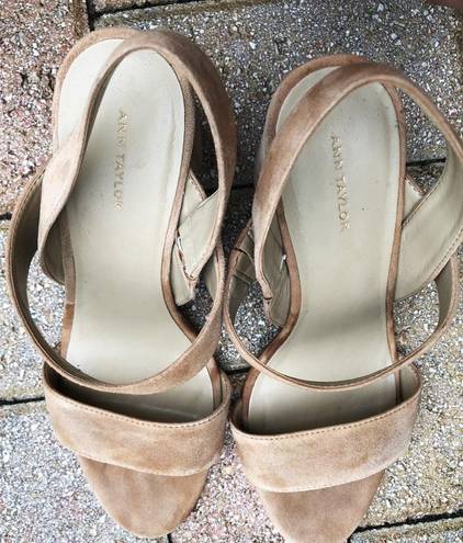 Ann Taylor strappy high heel sandals, 8.5