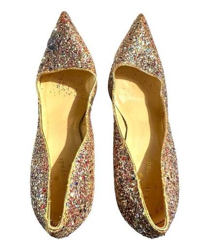 Kate Spade  NEW YORK Rainbow Licorice Too Glitter Formal Sparkly High Heels Multi