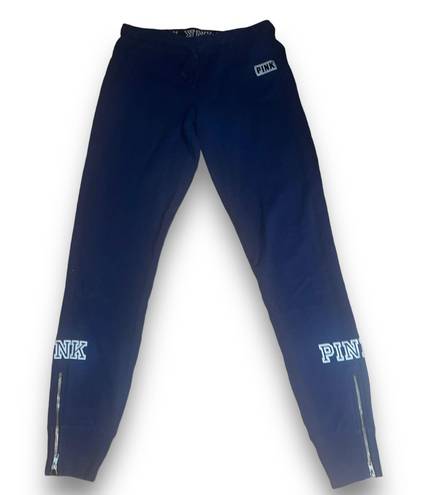 Victoria's Secret VS PINK Navy Zippered Ankle Joggers 