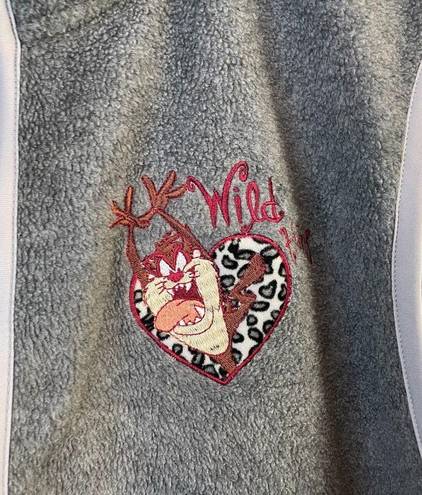 Looney Tunes  Tasmanian Devil Taz Gray Soft Zip Up Vest 22/24