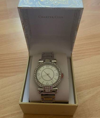 Charter Club  bigger watch silver