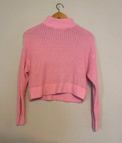 Divided Pink Knit Sweater