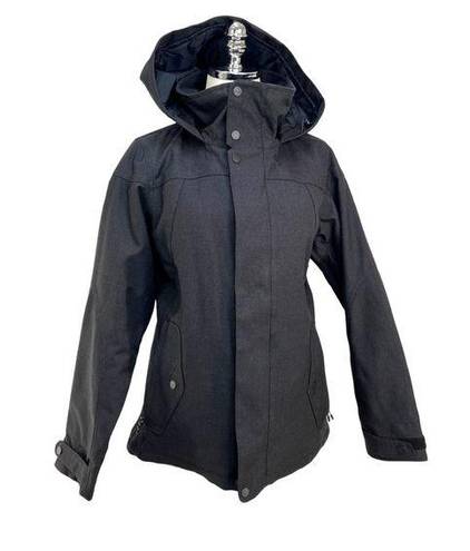 Burton  Jet Set Jacket Black Snow Ski Coat Hooded