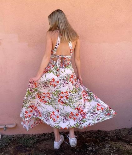 Abel the label Beautiful  floral backless maxi dress