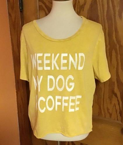 Grayson Threads 3 for 20 $ bundle Weekend, my dog, n coffee slouchy graphic t shirt